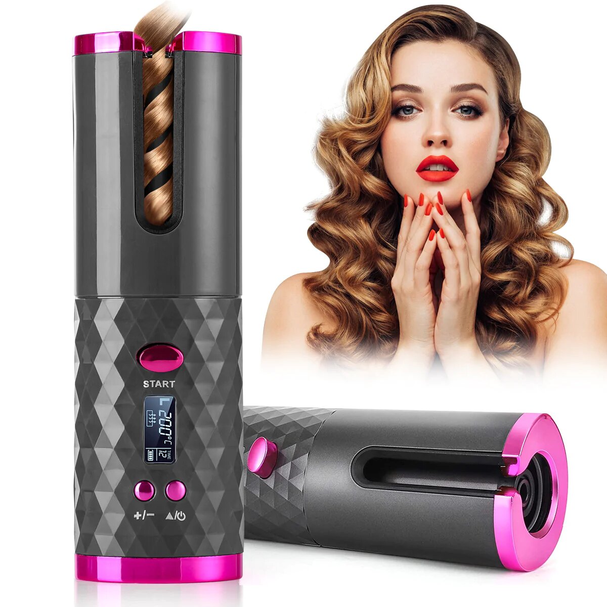 LuxeCurl Pro Rizador de pelo automático