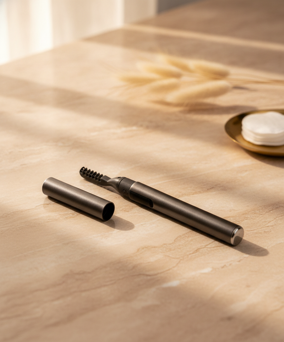 LashGlow Pro rizador de pestañas térmico - sobre mármol